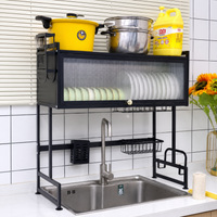 Escorredor de Pratos em Aço Inox  + BRINDE Kit Utensílios de Cozinha